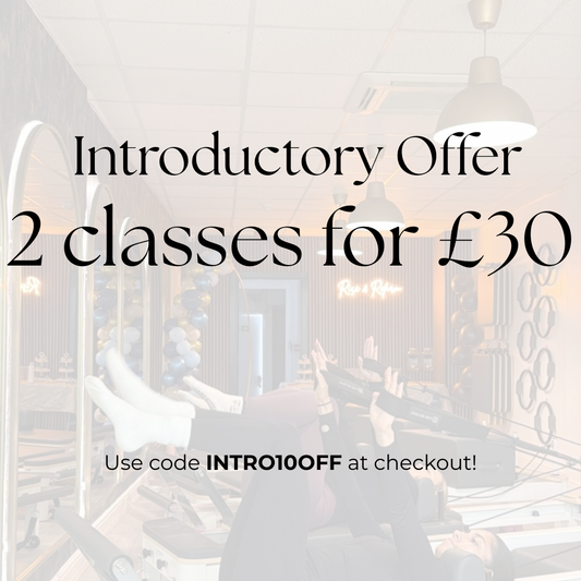 Intro offer: 2 classes for £30 (use code INTRO10OFF) at checkout!